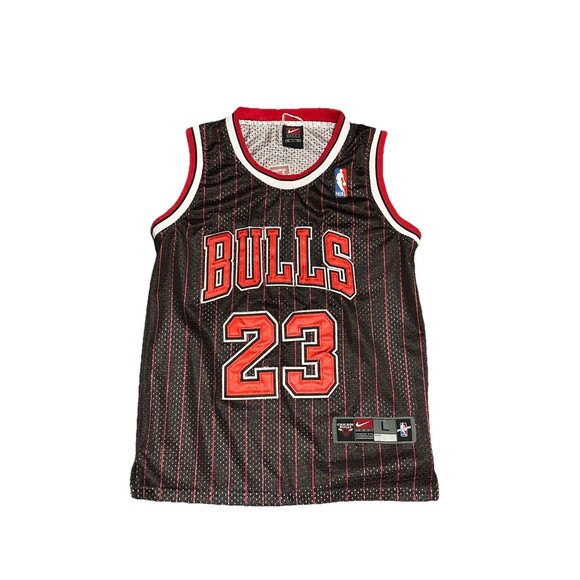 Vintage Nike Michael Jordan #23 Chicago Bulls Jersey‎ Pinstripe Authentics - Picture 1 of 6